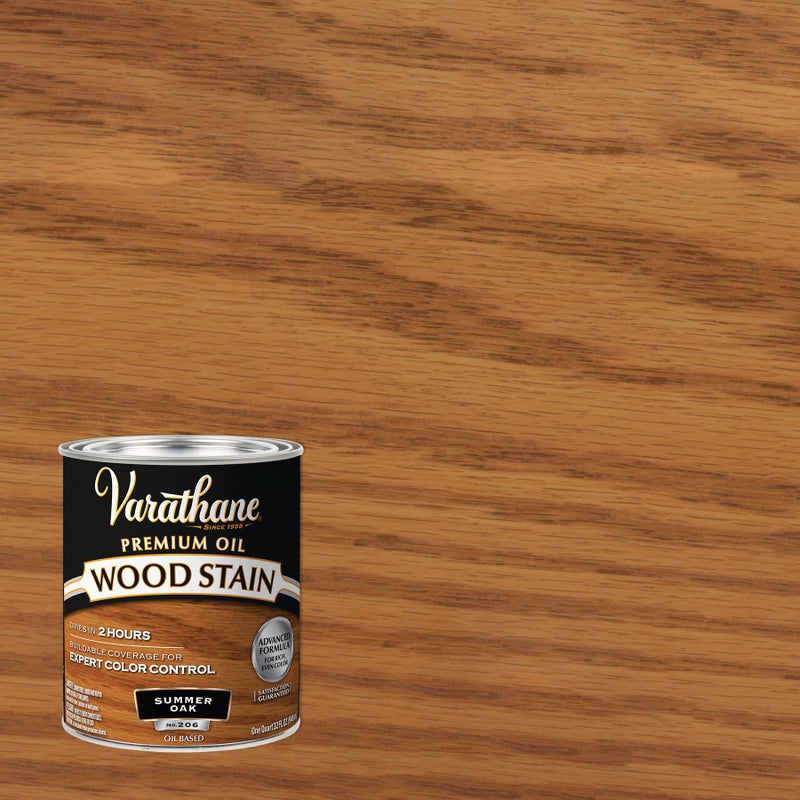 Varathane 1 qt Rust-Oleum Brands 211689H Summer Oak Varathane Oil-Based Interior Wood Stain - Image 2